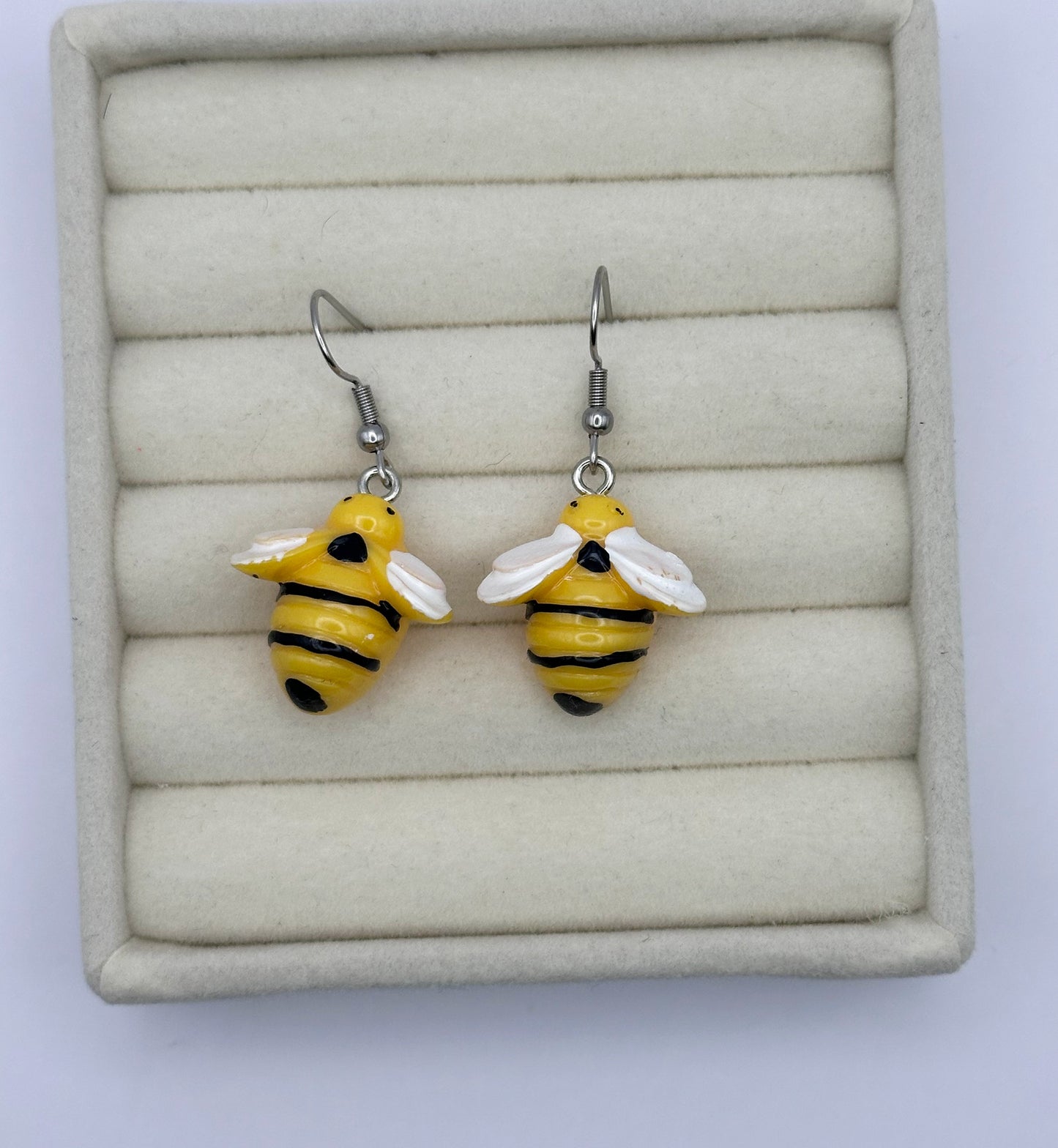Classic Bee Resin Drop Earrings