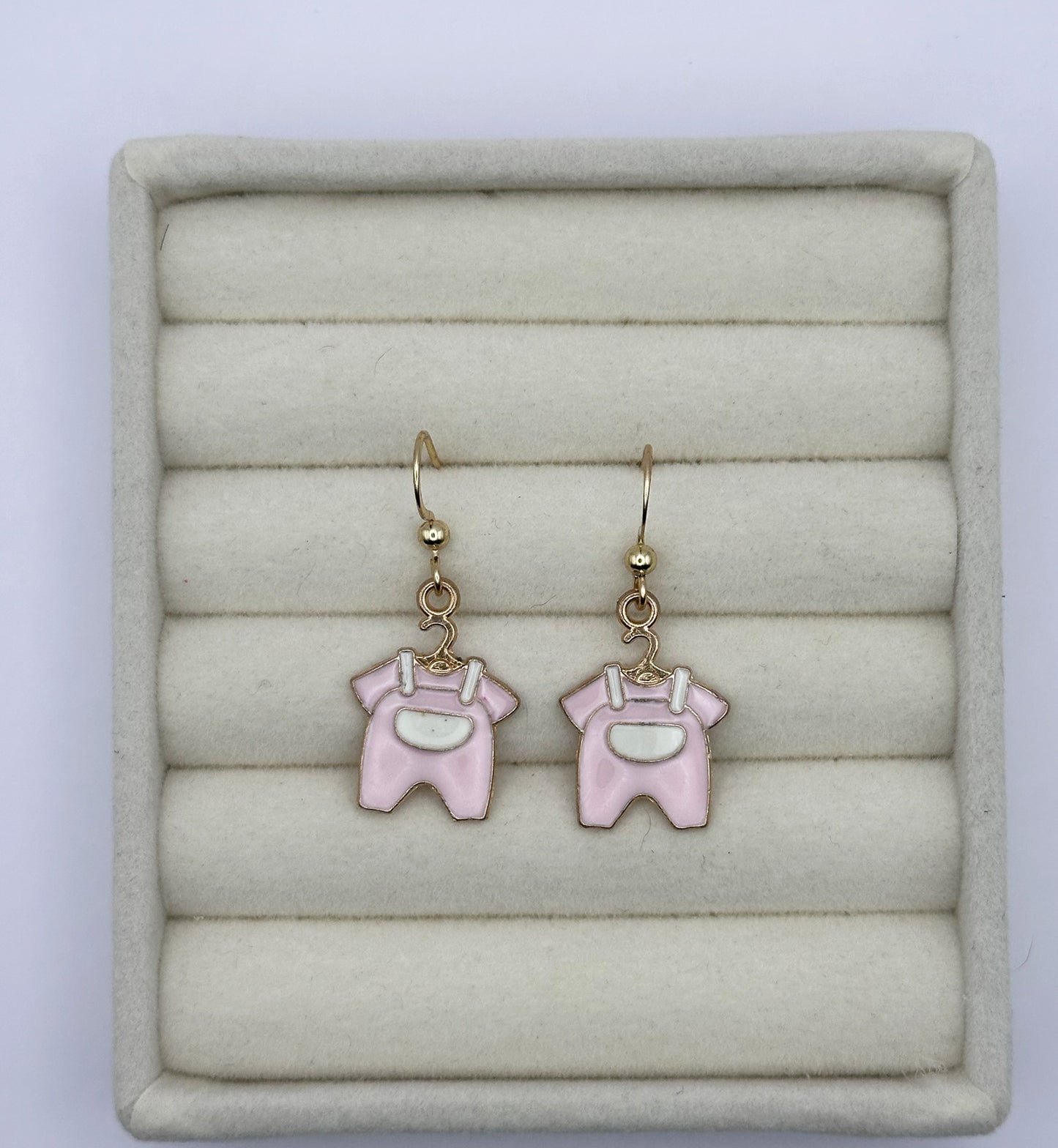 Pink Onesie Drop Earrings