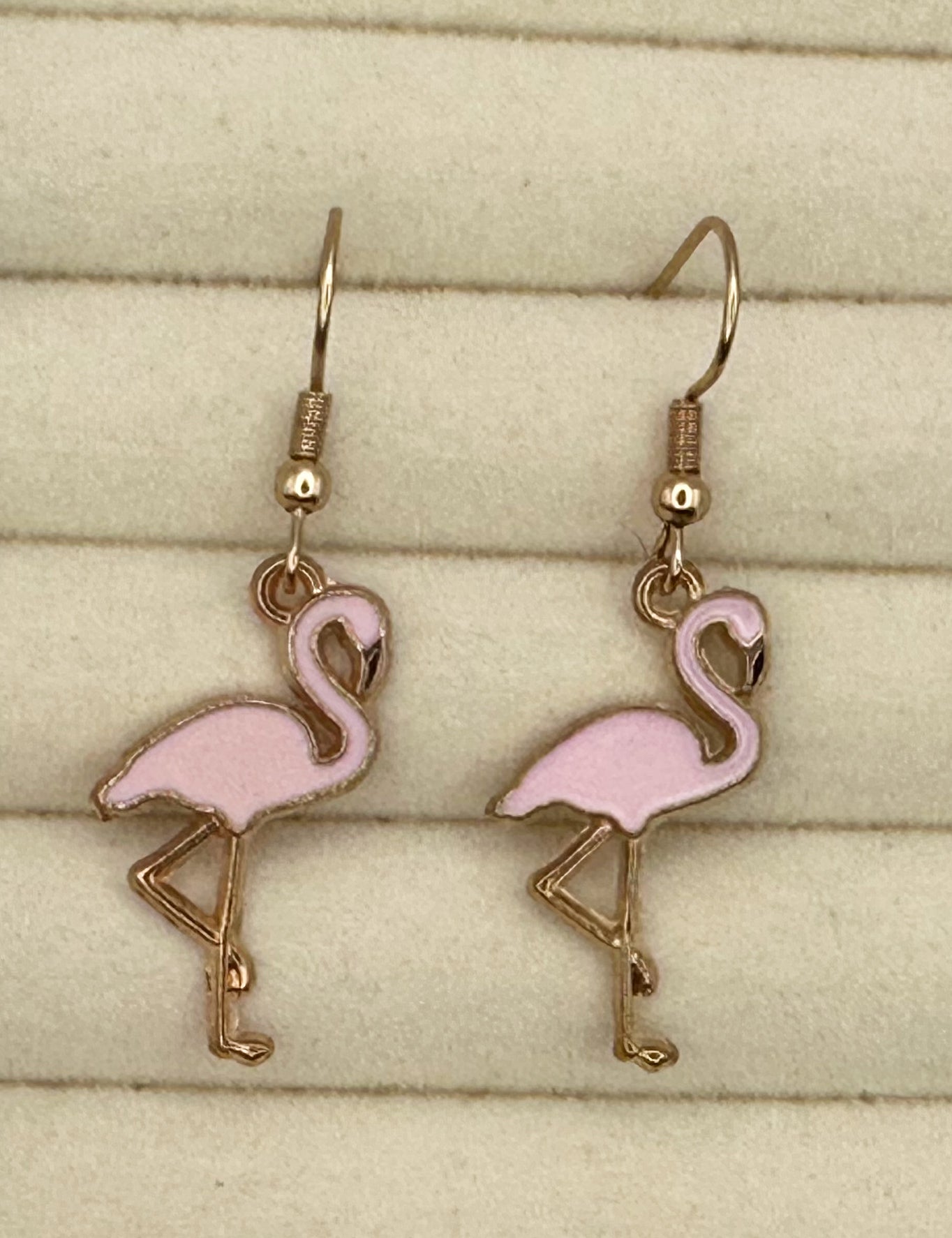 Flamingo Enamel Earrings