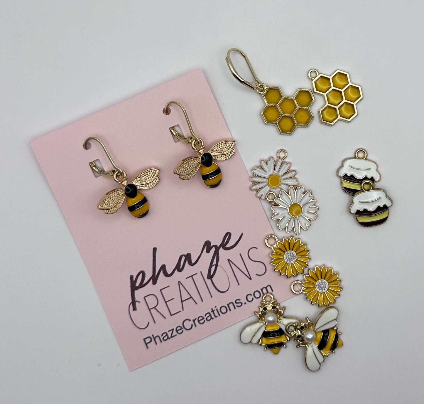 Interchangeable Bee Themed Earrings