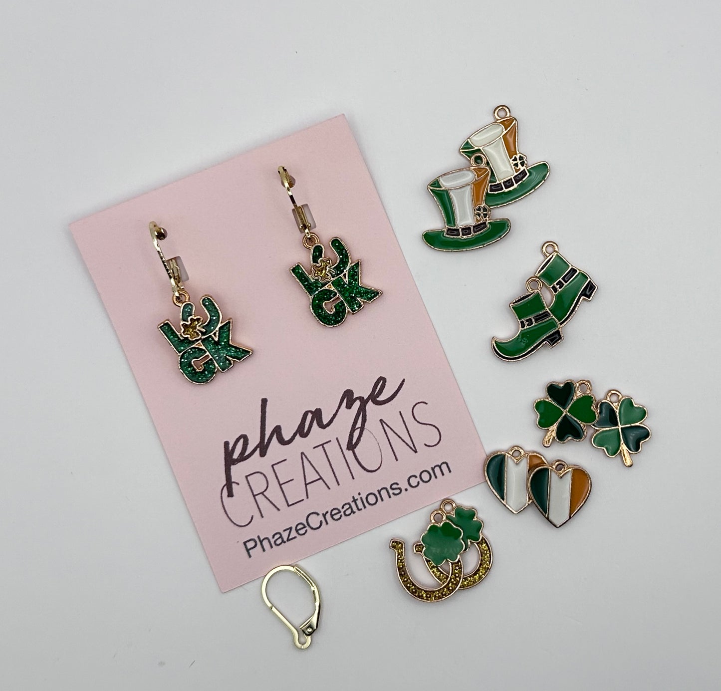 Interchangeable Lucky Irish Earrings