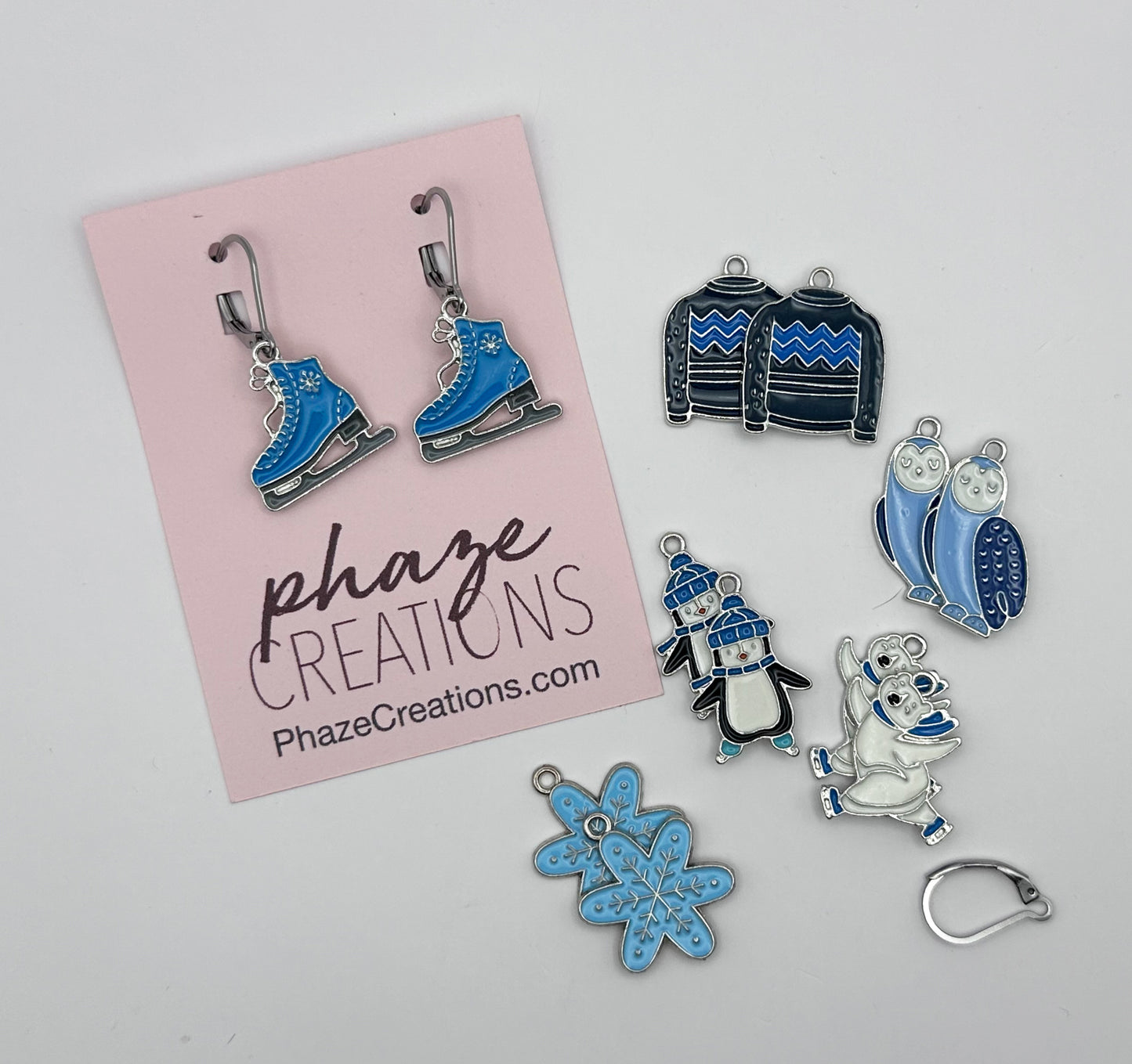 Interchangeable Winter Themed Earrings