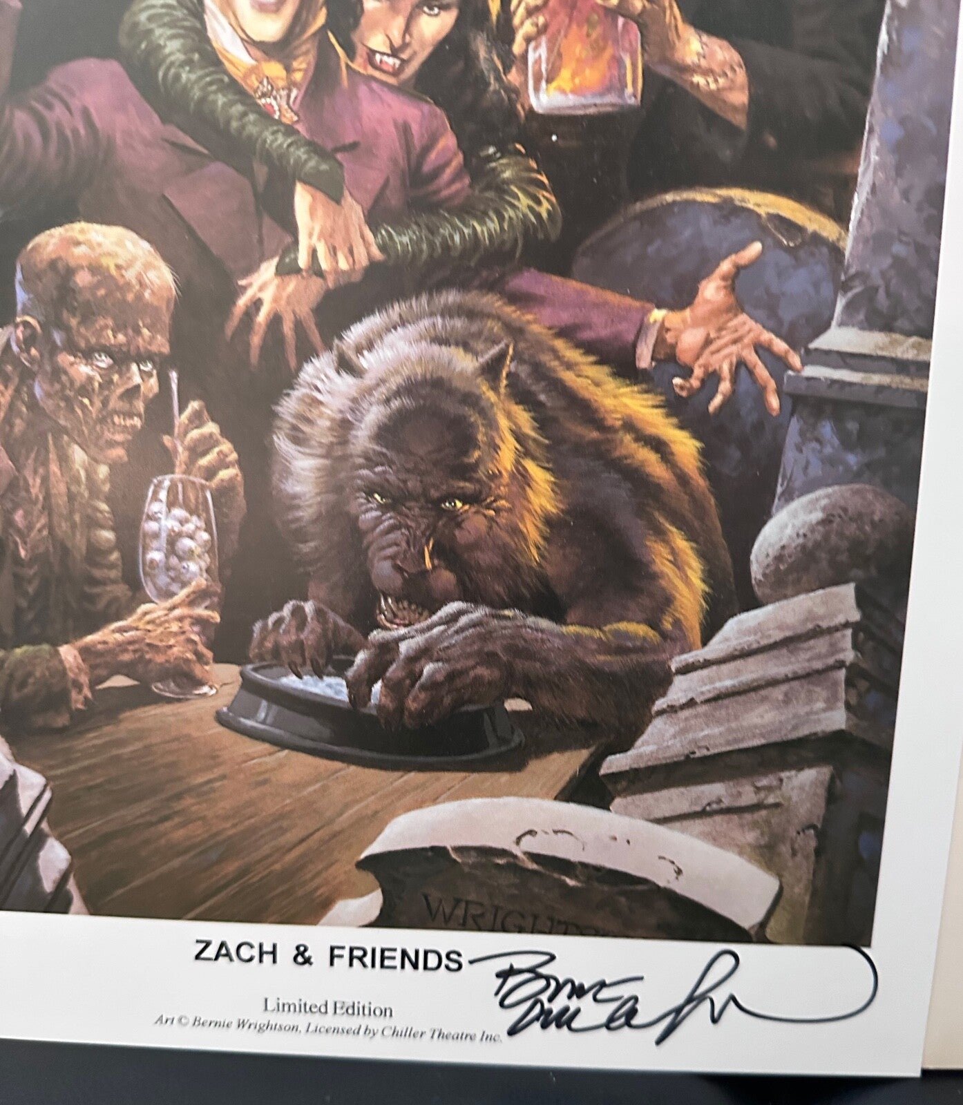 Bernie Wrightson Zach & Friends Full Color Print Signed
