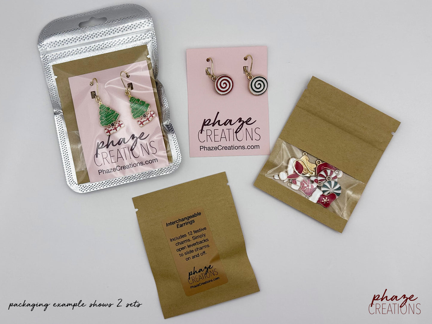 Interchangeable Christmas Earrings