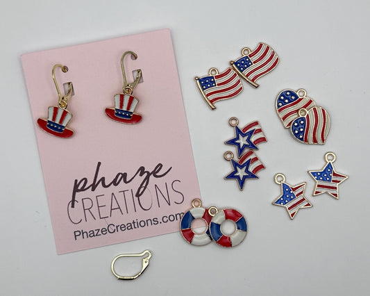 Interchangeable Patriotic Earrings
