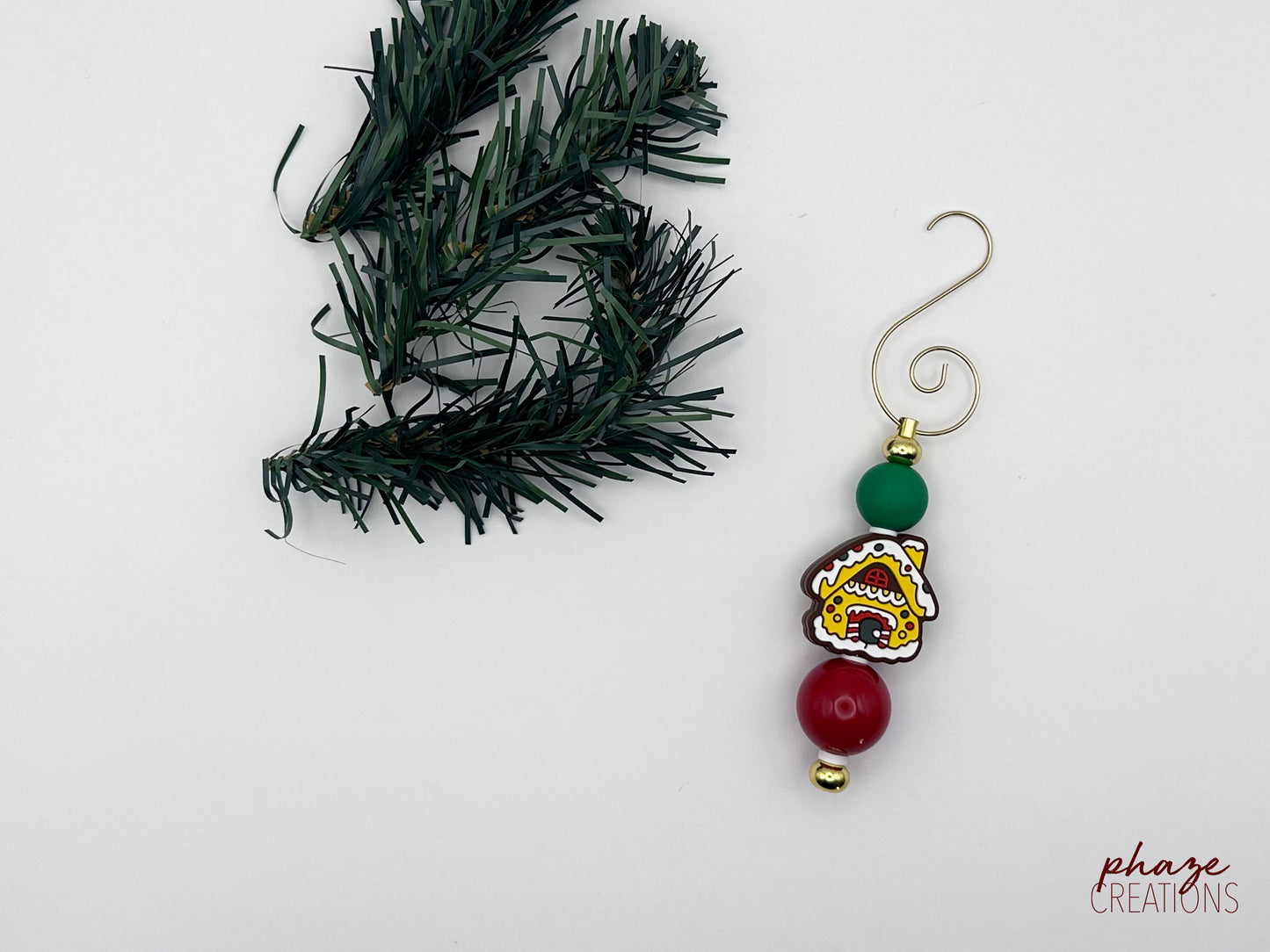 Gingerbread House Beaded Ornament