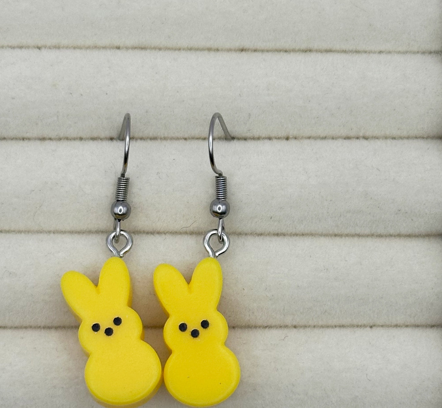 Yellow Easter Bunny Earrings