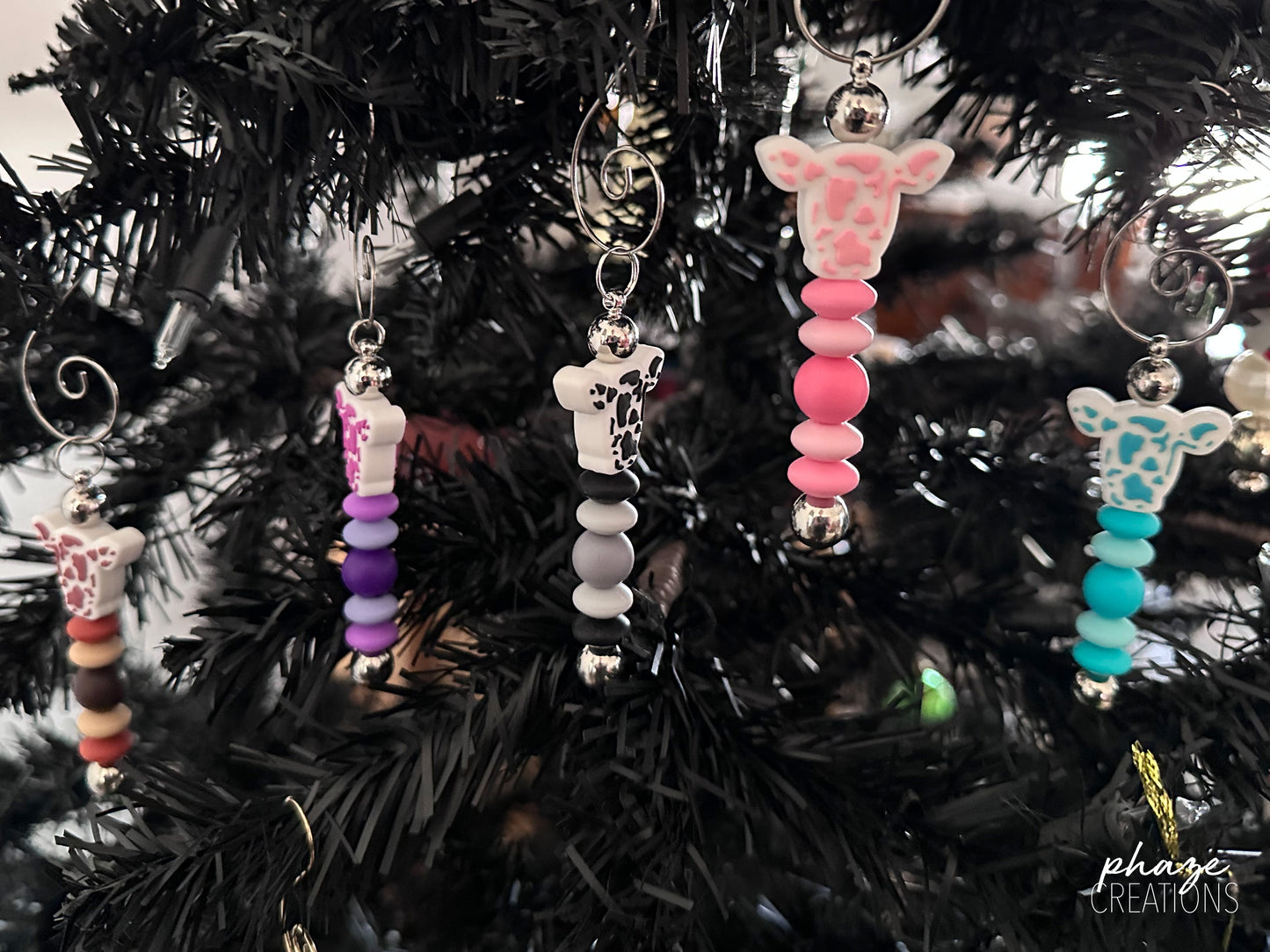 Cow Print Tree Ornament