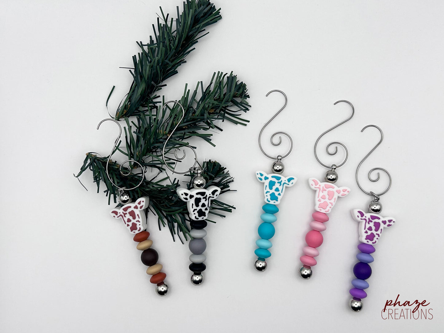 Cow Print Tree Ornament