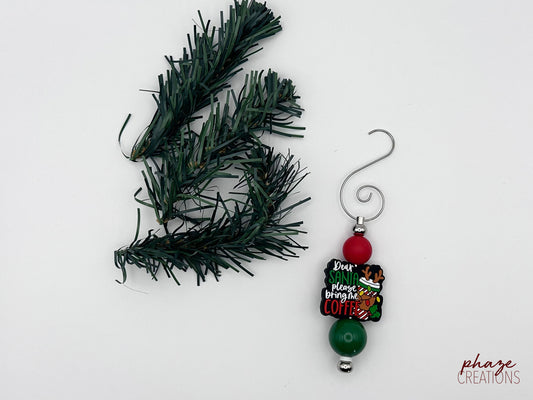 Santa Bring Me Coffee Tree Ornament