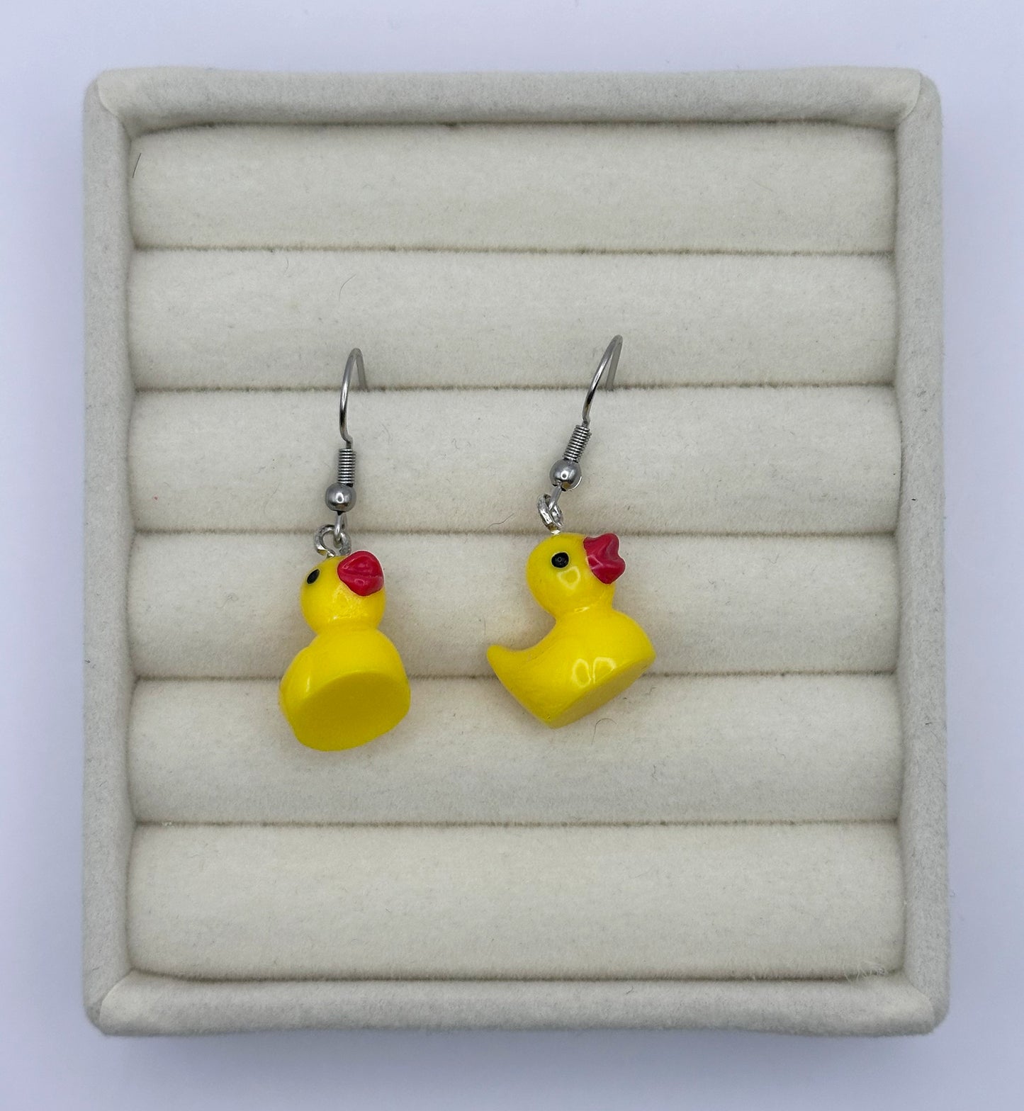 Yellow Ducky Resin Drop Earrings