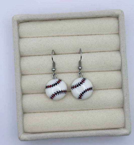 Classic Soccer Resin Drop Earrings