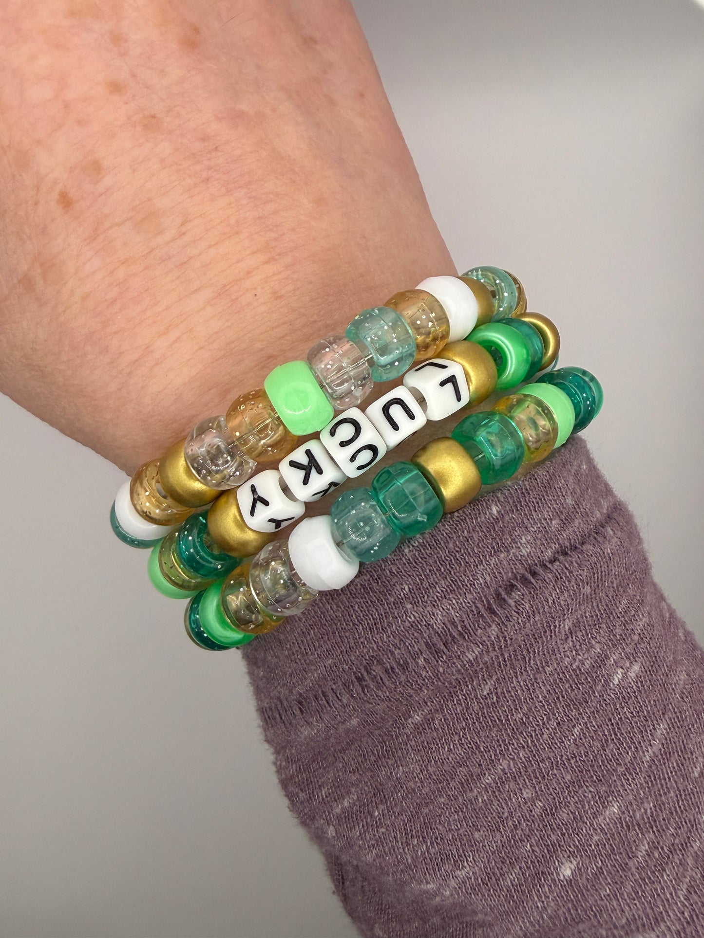 3-Layer LUCKY Coil-On Bracelet