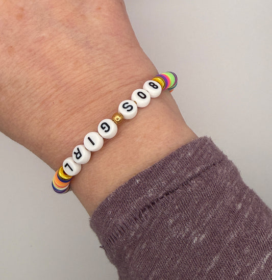 '80s Girl Theme Coil-On Bracelet