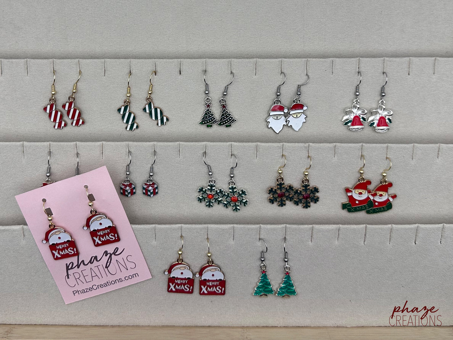 Holiday Enamel Earrings