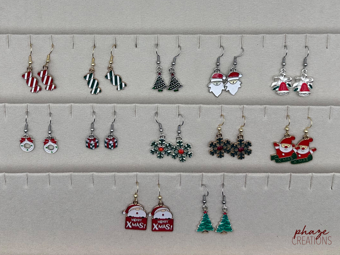 Holiday Enamel Earrings