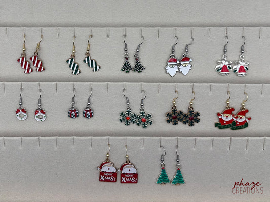 Holiday Enamel Earrings
