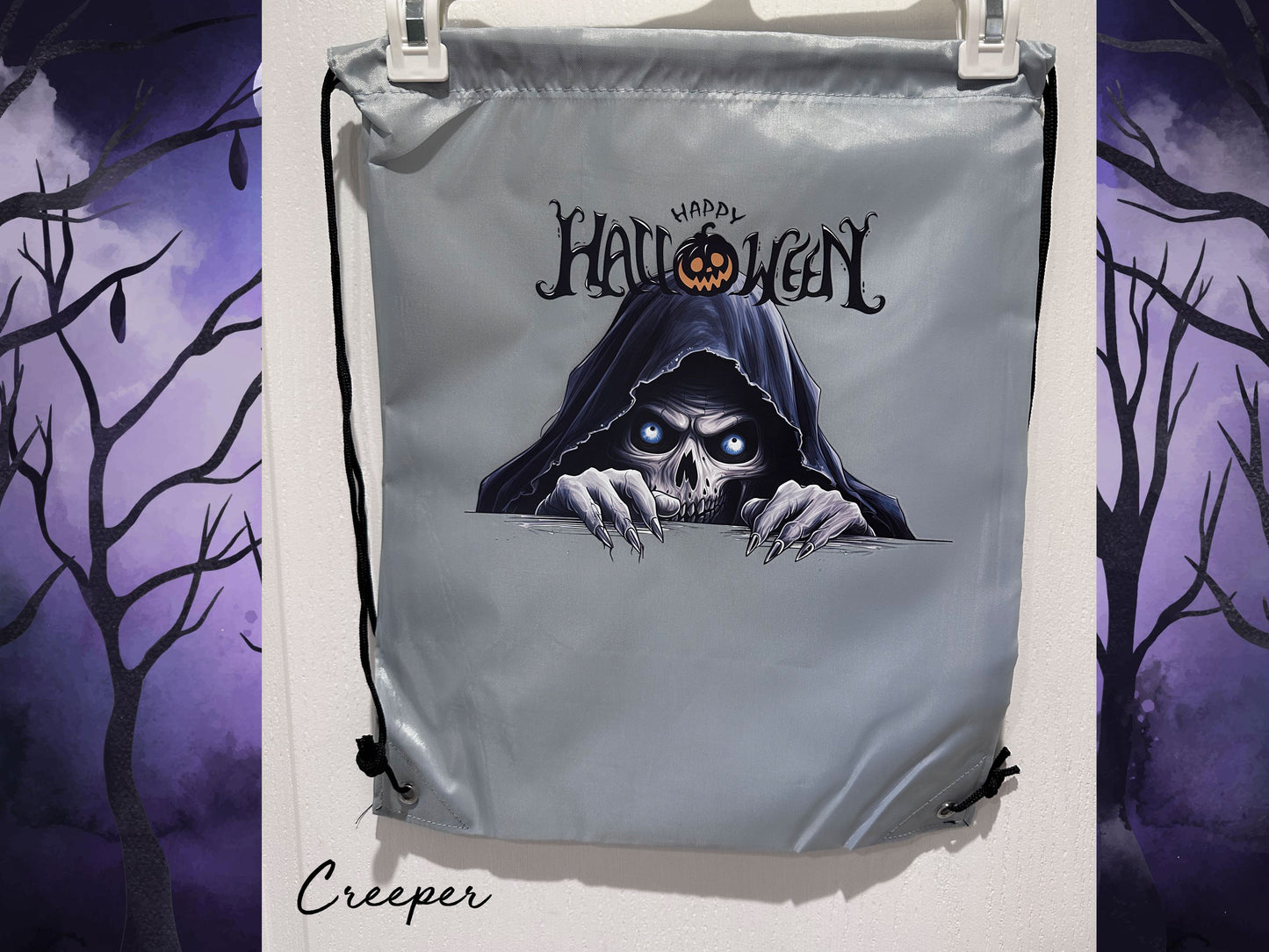 Halloween Themed Backpack String Bag