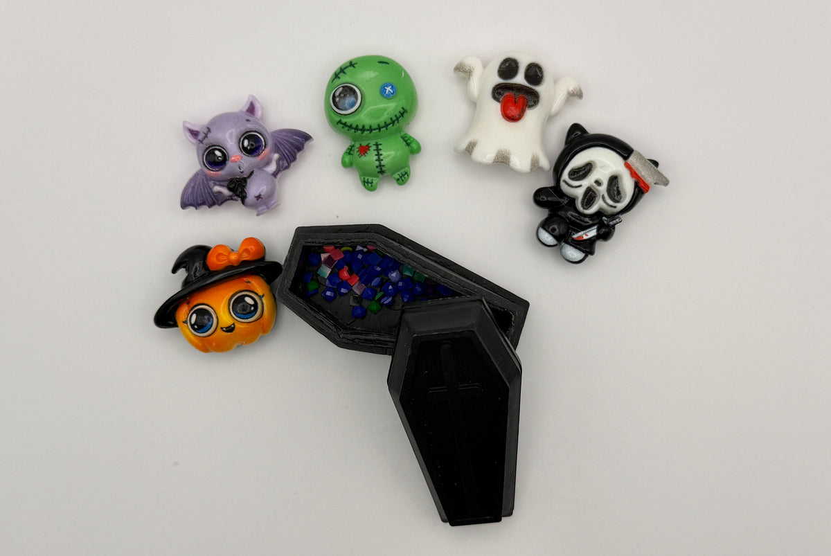 Drill or Treat 6-Piece Halloween Diamond Painting Minder Set