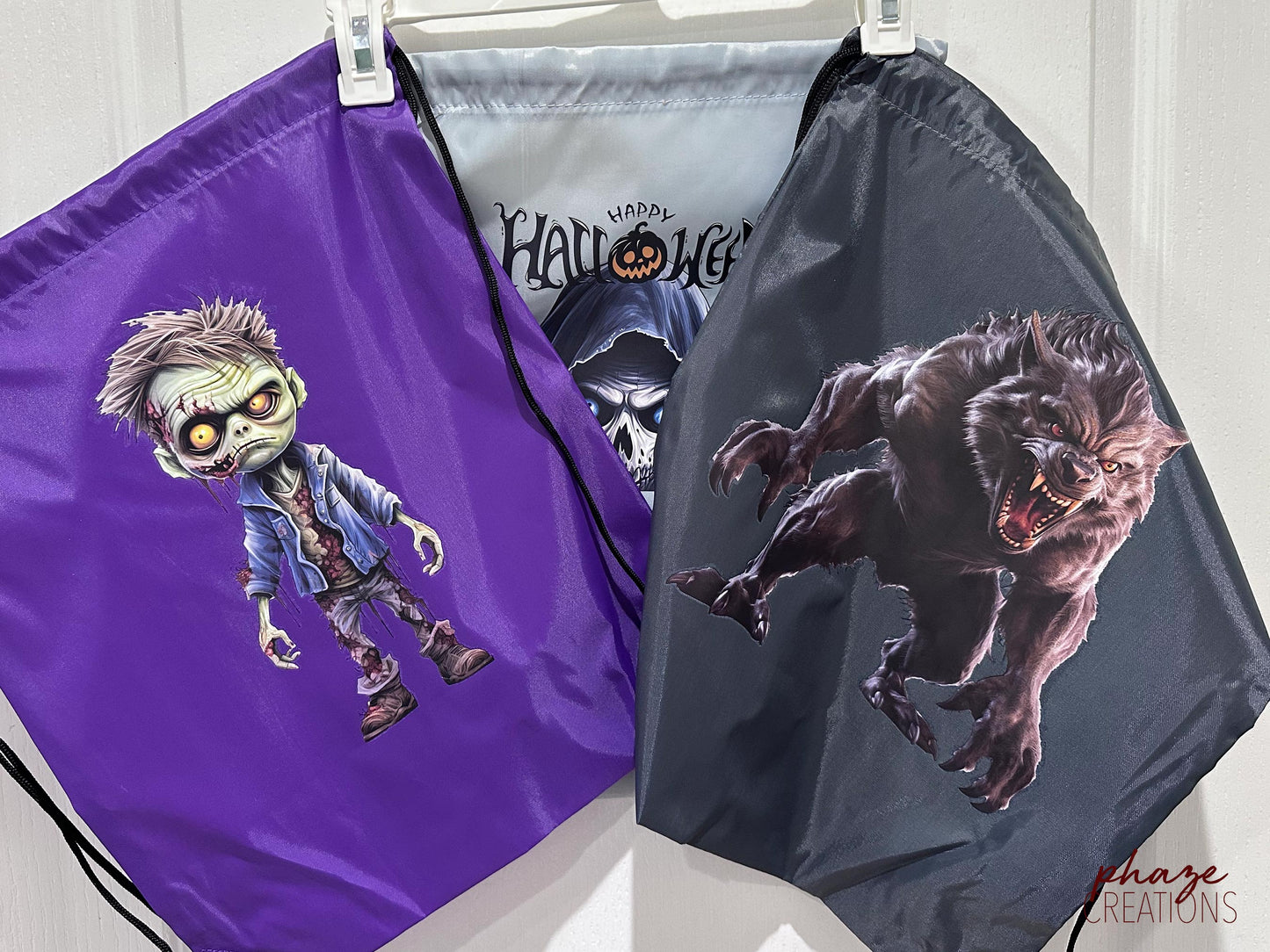 Halloween Themed Backpack String Bag