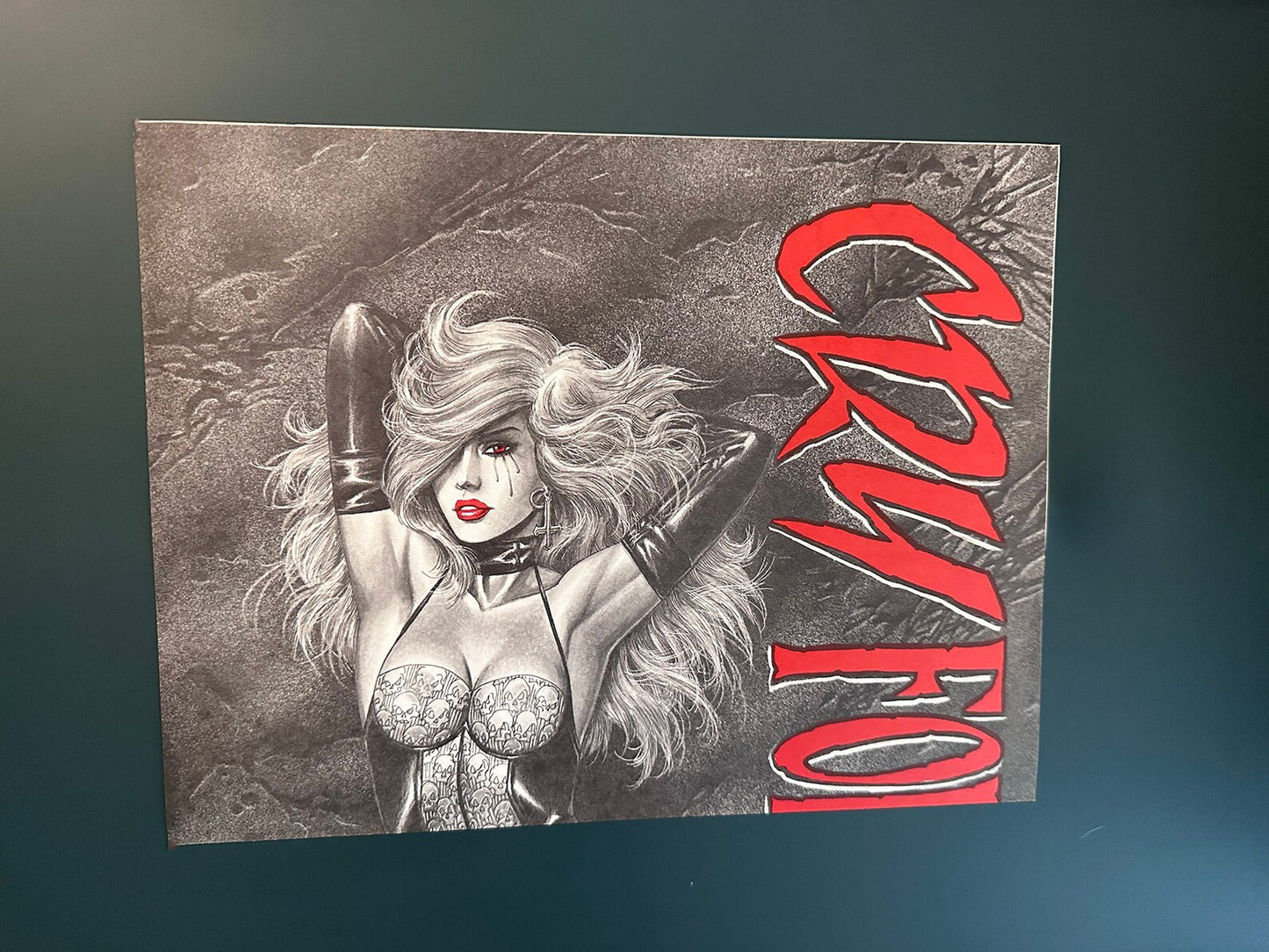 Cry For Dawn Poster: 1991 Comic Book Flyer, Joseph Michael Linsner Art