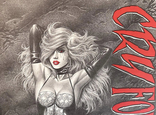 Cry For Dawn Poster: 1991 Comic Book Flyer, Joseph Michael Linsner Art