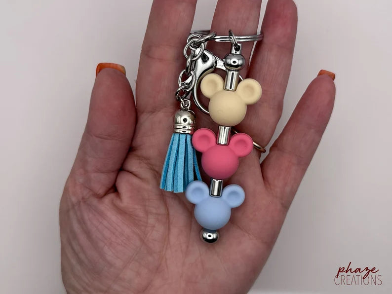 Custom Made Mickey Style Keychain