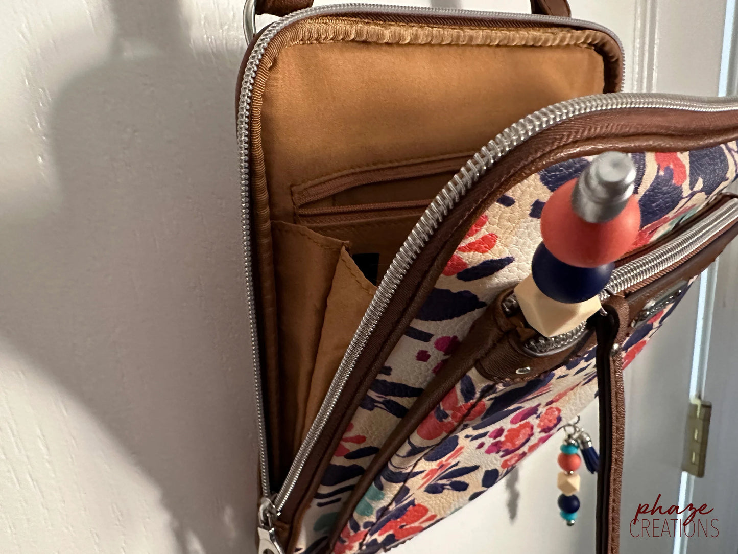 Upcycled Floral Relic Crossbody Bag & Accessories