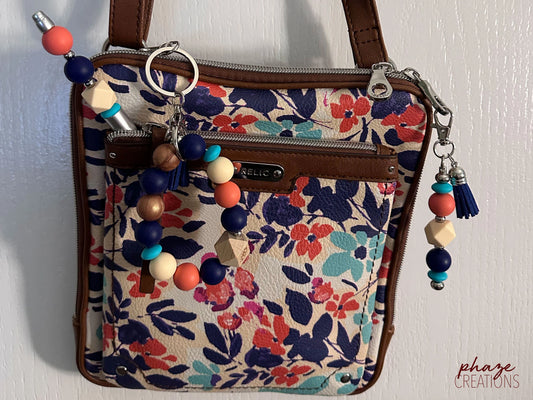 Upcycled Floral Relic Crossbody Bag & Accessories
