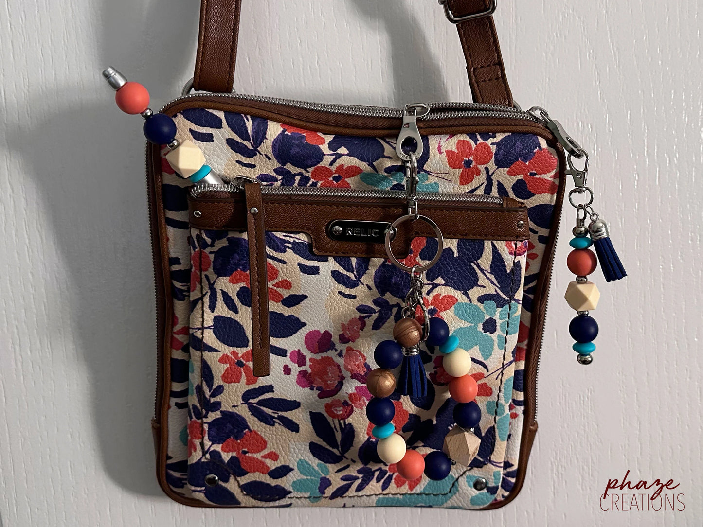 Upcycled Floral Relic Crossbody Bag & Accessories