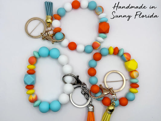 Orange Creamsicle Dreams Keychain Wristlet