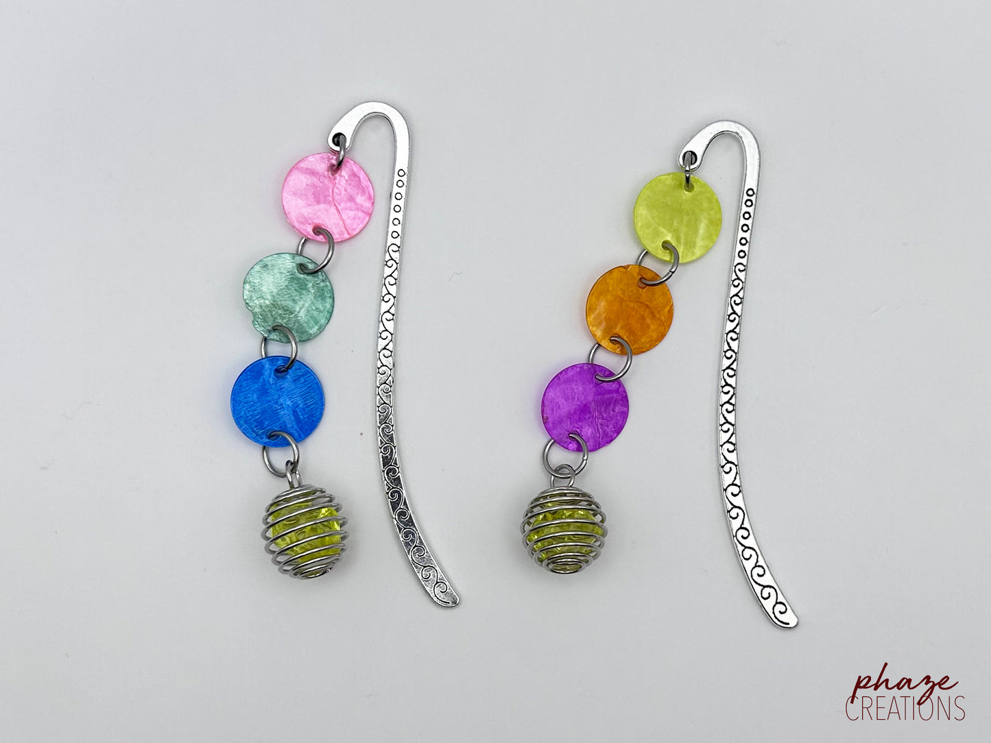 Colorful Shell Metal Bookmark