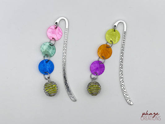 Colorful Shell Metal Bookmark