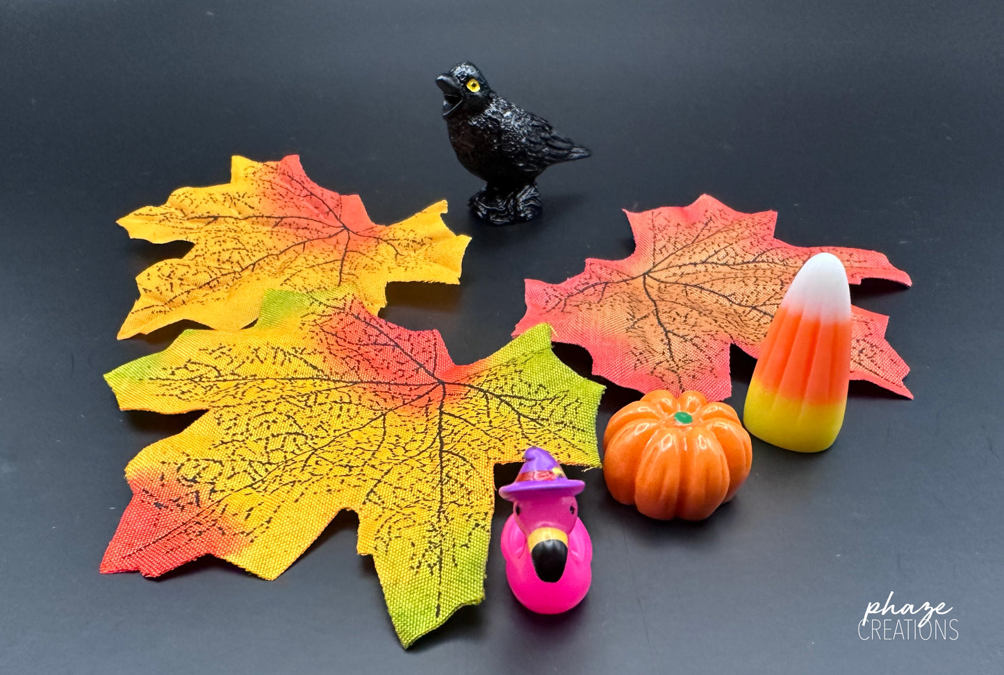 Halloween Themed Charms & Figures Set: Spooky Resin Miniatures